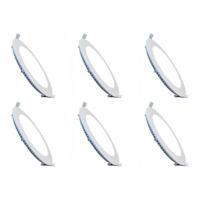 LED Downlight Slim Inbouwset 6x Ø83mm - 3W Dimbaar Koud Wit - Mat Wit - thumbnail