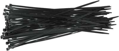 CON:P colson bandje 7.5x450mm zwart 50st - b20450