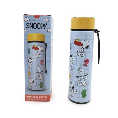 Union Peanuts snoopy & woodstock thermosfles 450ml thermometer