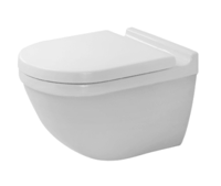 Duravit Starck 3 pack wandcloset rimless diepspoel zitting wit 45270900a1 - thumbnail