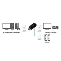 LogiLink CV0107 Adapter [1x HDMI-stekker - 1x VGA-bus] Zwart - thumbnail
