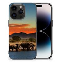 iPhone 15 Pro Dierenprint Telefoonhoesje Olifanten - thumbnail
