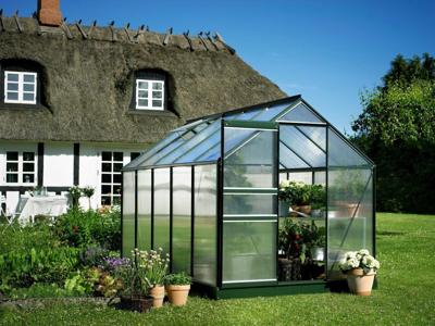 Tuinkas Popular 106 groen gecoat van polycarbonaat 4mm - Royal well