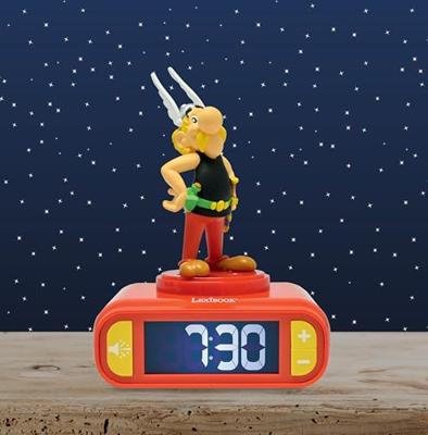 Sveglia digitale con luce notturna LEXIBOOK - Asterix - Luce e suono 3D - Per bambini