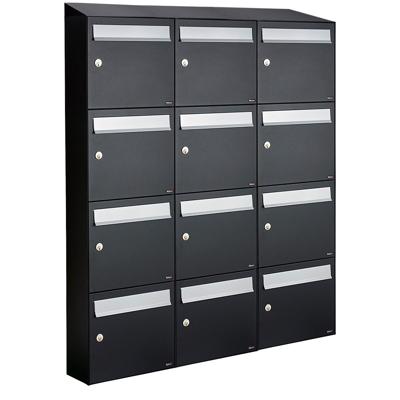 Allux Flow Set 3-Breed, 4-Hoog Met Dak Zwart - 40040070_3x4d