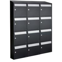 Allux Flow Set 3-Breed, 4-Hoog Met Dak Zwart - 40040070_3x4d - thumbnail