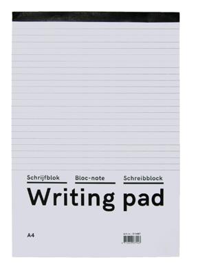 Schrijfblok qbasic a4 lijn 160blz 60gr | 10 stuks