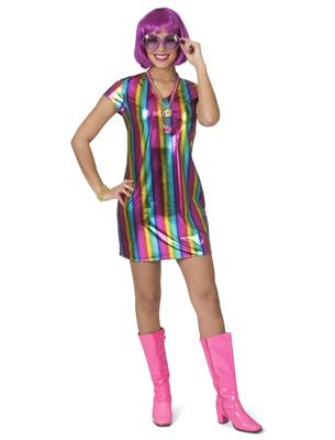 Regenboog Jurk Metallic