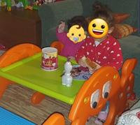 FEBER - 800010242-2 in 1 schommelspel voor picknicktafels - thumbnail