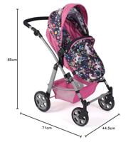 Combi-poppenwagen Nele - Unicorn - thumbnail