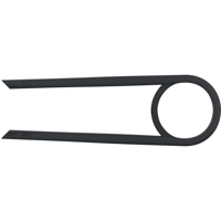 Hebie chainglider 38 tands - lang 486-535mm - nexus 5 e-bike - zwart - thumbnail