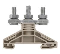 Weidmüller 1789770000 Doorgangsserieklem Boutaansluiting Donkerbeige 25 stuk(s) - thumbnail