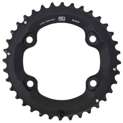 Shimano kettingblad "deore" fc-m6000-2 chain ring shim.deore fc-m6000-2 36 teeth bf