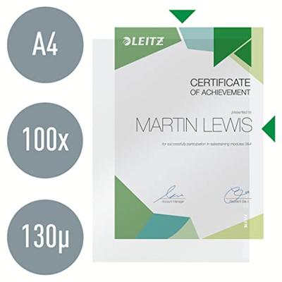 L-map leitz premium copy safe pvc a4 geel 100st