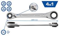 Brilliant Tools BT013901 Dubbele ringsleutelratelset Sleutelbreedte (metrisch) 10 - 19 mm - thumbnail