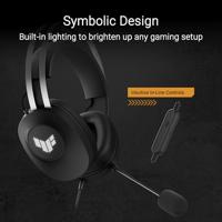 ASUS TUF Gaming H1 Gen II Headset Bedraad Hoofdband Gamen USB Type-A Zwart - thumbnail