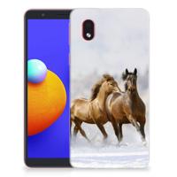 Samsung Galaxy A01 Core | TPU Hoesje | Paarden - thumbnail