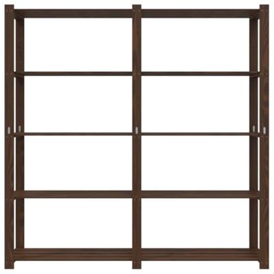 VidaXL Opbergrek 5-laags 170x38x170 cm massief grenenhout bruin VidaXL Opbergrek 5-laags 170x38x170 cm massief grenenhout bruin