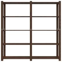 VidaXL Opbergrek 5-laags 170x38x170 cm massief grenenhout bruin - thumbnail