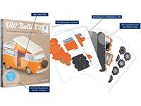 Franzis Bouwpakket Vw Bulli T2 1:18 Karton 38-delig Oranje - thumbnail