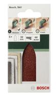 Bosch Accessoires Schuurtong 32mm | G60 | Rw | Ongeperf | Velc | 5-delig - 2609256A37 - thumbnail