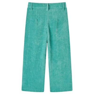 Kinderbroek 92 ribfluweel mintgroen - thumbnail