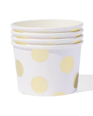HEMA Bakjes Gouden Stip 4 Stuks bij Jumbo