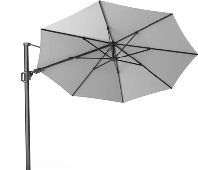 Platinum | Zweefparasol Challenger T² Ø350 cm | Lichtgrijs