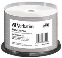Verbatim CD-R 700MB - 52x brandsnelheid, bedrukbaar, DataLifePlus, 50 Pack Spindle - thumbnail