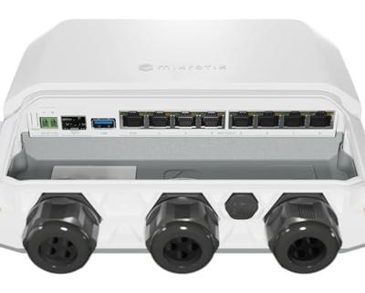 Mikrotik RB5009UPr+S+OUT bedrade router 2.5 Gigabit Ethernet, Gigabit Ethernet Wit