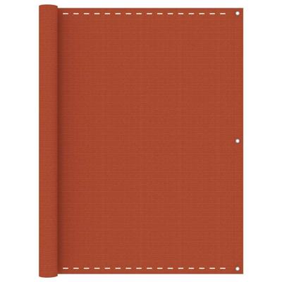 VidaXL Balkonscherm 120x400 cm hdpe oranje