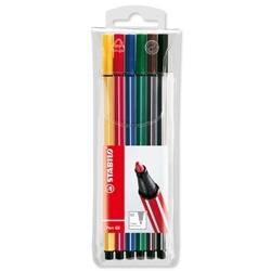 STABILO Viltstift premium pen 68 1 mm verschillende kleuren 6 stuks