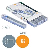 Leitz Power Performance K6 cartridge, 6mm pootlengte, 210 nietjes per cartridge - thumbnail