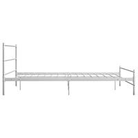 Bedframe metaal wit 140x200 cm - thumbnail