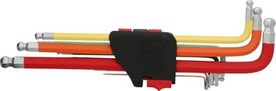 KS Tools 151.3222 Inbus Haakse schroevendraaierset 1.5 mm, 2 mm, 2.5 mm, 3 mm, 4 mm, 5 mm, 6 mm, 8 mm, 10 mm 9-delig