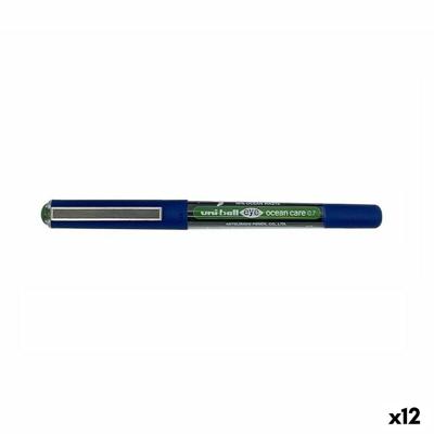 Boligrafo de tinta líquida Uni-Ball Eye Ocean Care 0,7 mm Groen (12 Stuks)