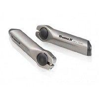 TranzX Tranzx jd-897 stuur bar ends alu zilver 95 mm - thumbnail