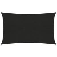 Zonnezeil 160 g/m 2x5 m HDPE zwart - thumbnail