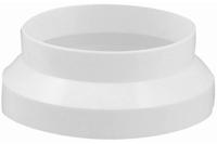 Verloopstuk - tbv PVC afzuigslang - 100/125 mm - wit - thumbnail