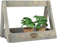 Esschert Design Houten Plantenrek 29X39.2X28.9 Cm Grijs - thumbnail