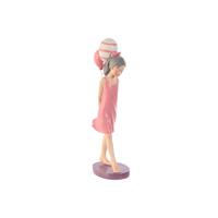 Decoratieve figuren Home ESPRIT Roze Mauve chica 7 x 11 x 27 cm - thumbnail