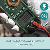 Extech Extech EX840A Stroomtang Digitaal IR-thermometer CAT IV 600 V Weergave (counts): 6000 - thumbnail
