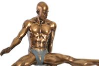 Decoratieve figuren DKD Home Decor Gouden Hars Gymnast Modern (36 x 19 x 46 cm) - thumbnail