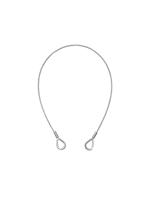 EUROLITE Steel Rope 600x3mm silver with Thimbles - thumbnail