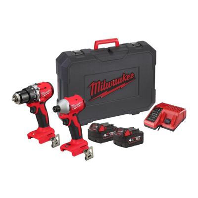 Milwaukee M18 BLCPP2A-402C Accu Combiset 2-delig BLIDRC + BLPDRC 18V 4.0Ah in koffer - 4933492827