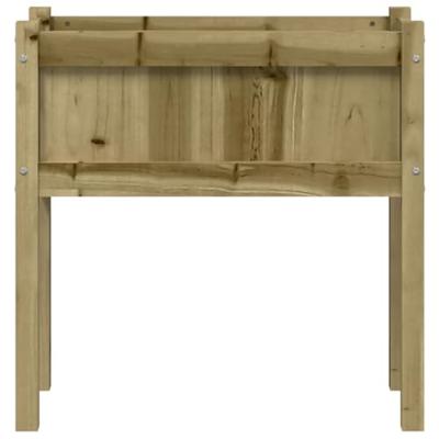VidaXL Plantenbak met poten 70x31x70 cm geïmpregneerd grenenhout