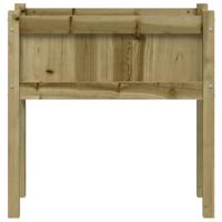 Plantenbak met poten 70x31x70 cm gempregneerd grenenhout - thumbnail