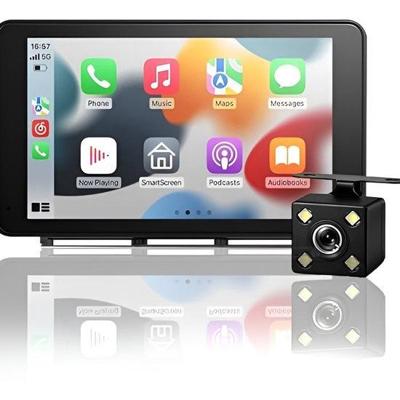 AutoSky 7 inch Wireless CarPlay en Android Auto Scherm met Achteruitrijcamera