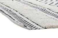 Tapijt DKD Home Decor Zwart Zig-zag Wit (160 x 226 x 0,7 cm) - thumbnail