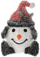 Sneeuwpop met muts LED 36 cm - thumbnail